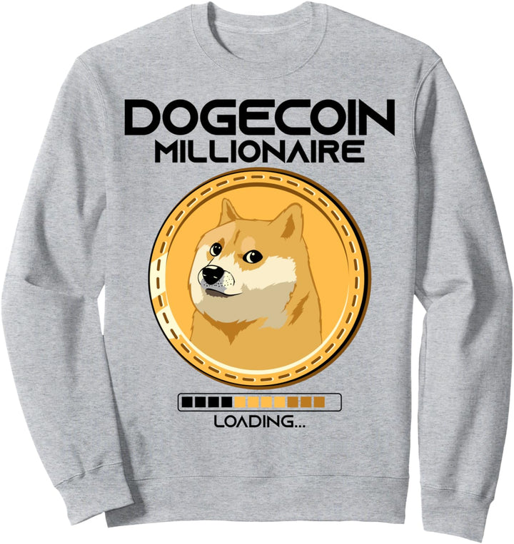 Dogecoin Millionär Laden Lustige Krypto Kryptowährung Sweatshirt