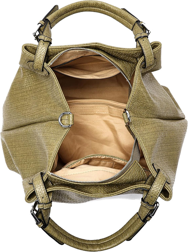 collezione alessandro Shopper Flecht in softem Material, gross 41cm x 31cm x 19cm Einheitsgrösse Kha