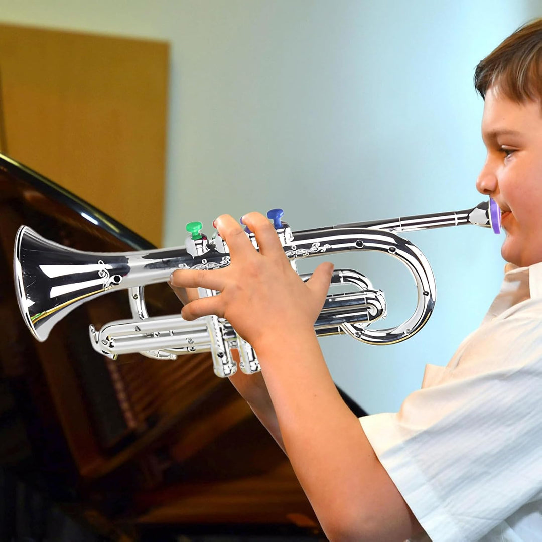 Kinder Trompete Musiktrompete | Musikinstrument Blasinstrument für Kinder | Lerninstrument zum Lerne