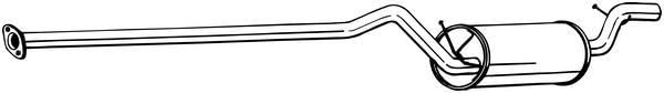 Bosal 286-605 Mittelschalldämpfer