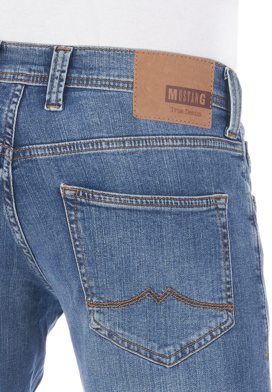 MUSTANG Herren Jeans Hose Oregon Tapered 31W / 34L Medium Blue Denim (313), 31W / 34L Medium Blue De