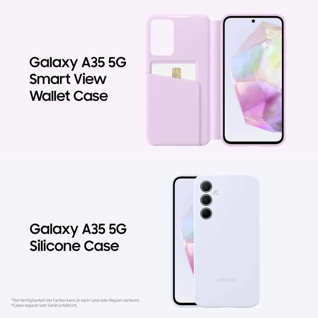 Samsung Galaxy A35 5G Smartphone, Android-Handy ohne Vertrag, 256 GB / 8 GB RAM, 2 Tage Akkulaufzeit