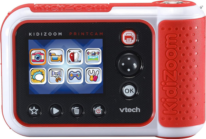 VTech KidiZoom Print Cam – Sofortbild-Kinderkamera mit Druckfunktion, Selfie- und Videofunktion, Eff