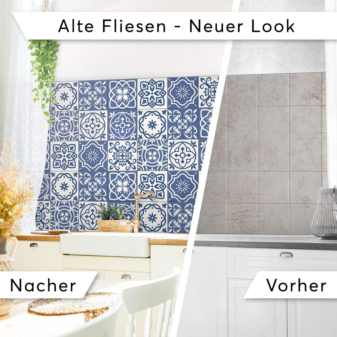 CREATISTO Klebefliesen Stickerfliesen Fliesenfolie - Aufkleber Folie für Fliesen I Klebefliesen Deko