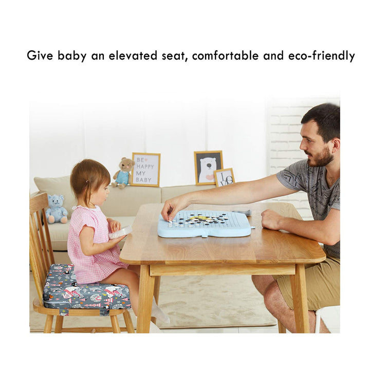 Zicac Sitzerhöhung Baby Tragbar Sitzkissen Cartoon Design für Kinder (Grau), Grau