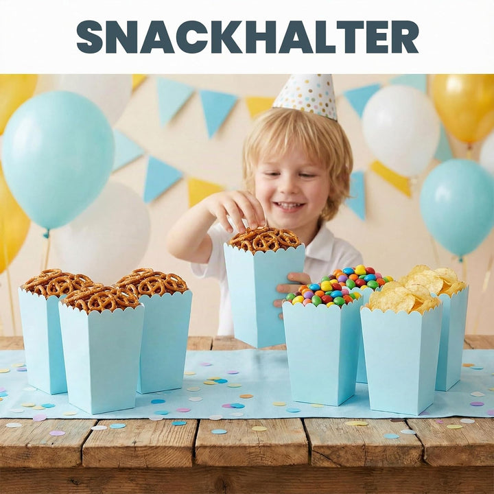 50 Stück Popcorn Boxen Klein,5 Farben 5.5x7.5x10.7cm Popcorn-Kartons,Süssigkeiten Behälter,popcorn T