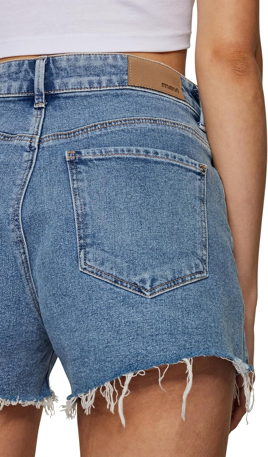 Mavi Damen Serra Jeans-Shorts 24 Blau, 24 Blau