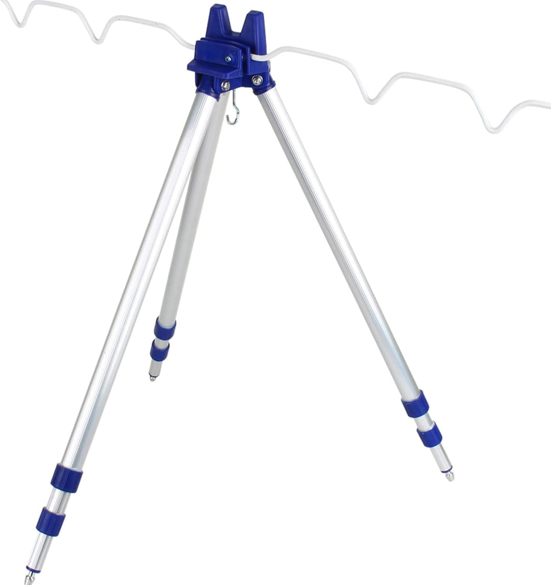 lyrlody Faltbare Angelruten aus Aluminium, Stativruten-Caddy, Tragbarer Angelrutenhalter und Träger,