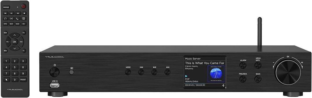 VR-Radio WLAN Radio: Digitaler WLAN-HiFi-Tuner, Internetradio, DAB+, Bluetooth, schwarz (Receiver DA