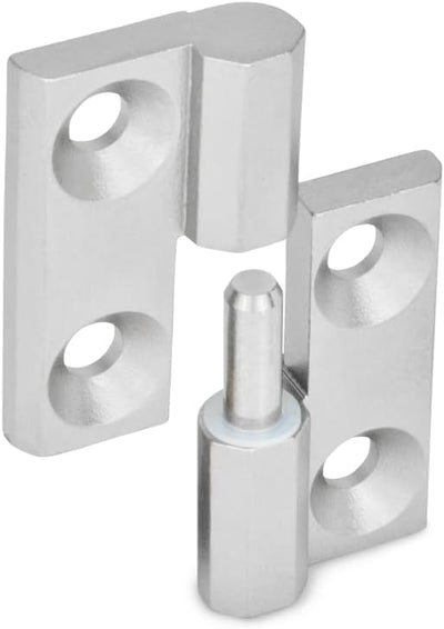Ganter Normelemente | Aushängbare Scharniere | Edelstahl | GN 337-NI-60-60-A-1-GS | 60x60mm | Anschl