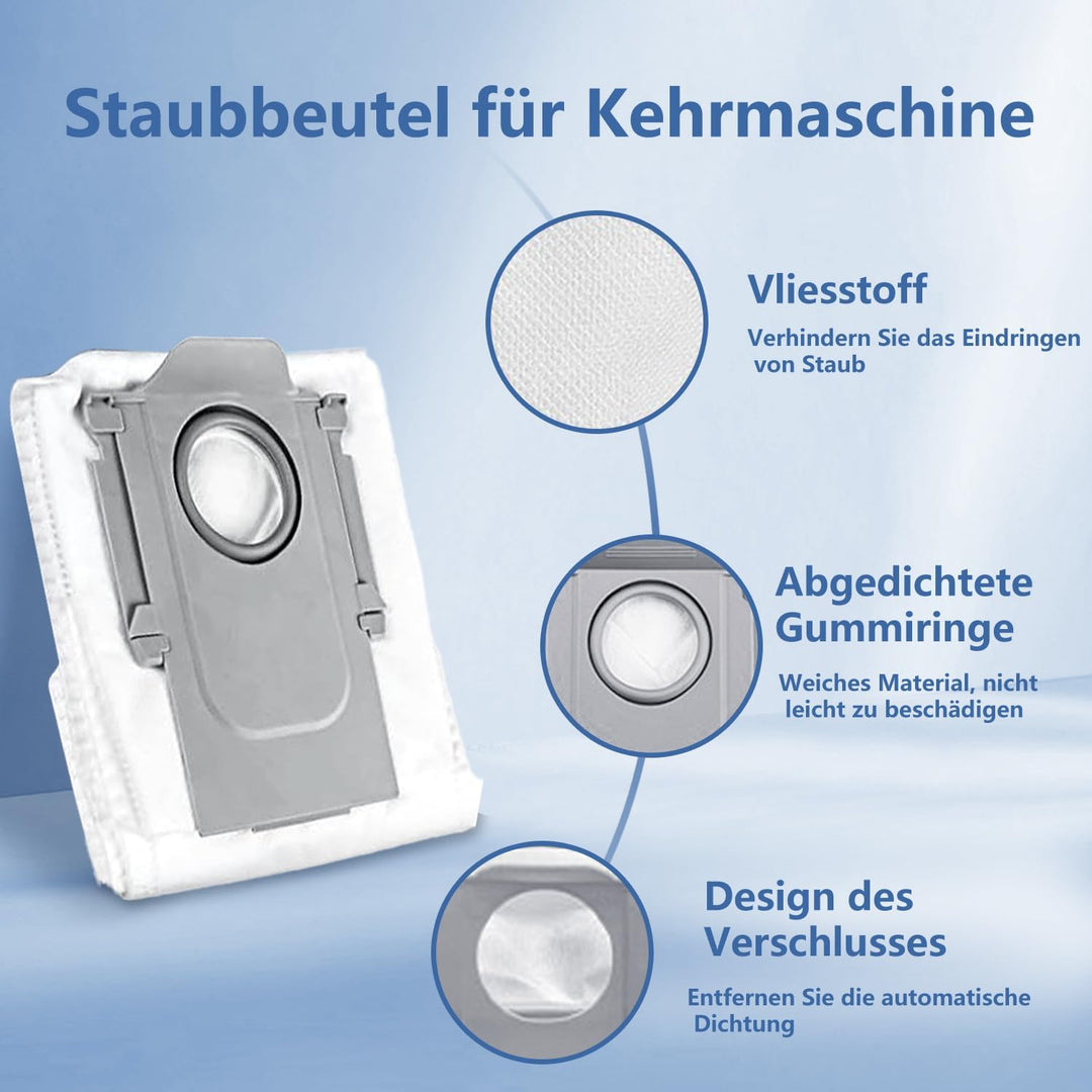 16 Stück Staubbeutel für Roborock Qrevo Pro/QV 35A/Saros 10R/Qrevo Maste/Qrevo Edge/Qrevo Curv/Q Rev
