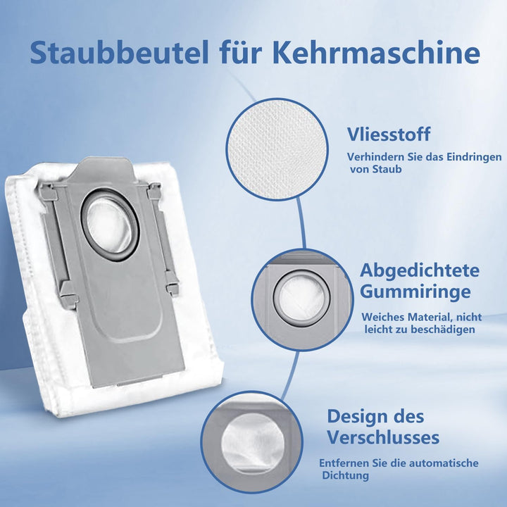 16 Stück Staubbeutel für Roborock Qrevo Pro/QV 35A/Saros 10R/Qrevo Maste/Qrevo Edge/Qrevo Curv/Q Rev