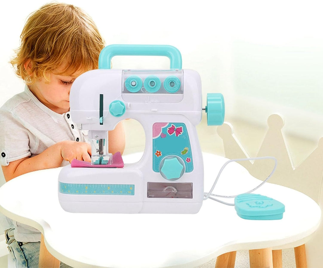 Bonbela Elektrische Nähmaschine Spielzeug für Kinder Mädchen Kinder 3+ Jahre mit Zartem Design Premi