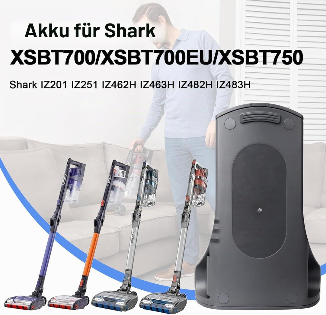 MXJFYY 25,2 V 3500 mAh Lithium-Ionen-Ersatzakku für Shark XSBT700/XSBT700EU, Akku kompatibel mit Sha