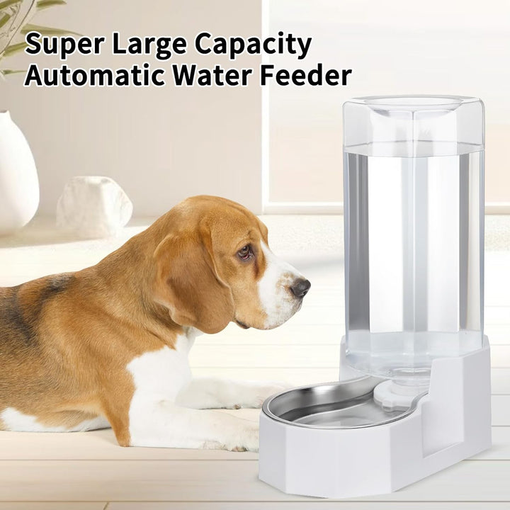 Sfozstra 9L Trinkbrunnen f. grosse Hunde - Edelstahl, Filter | Schwerkraftbetrieben, 9L, rutschfeste