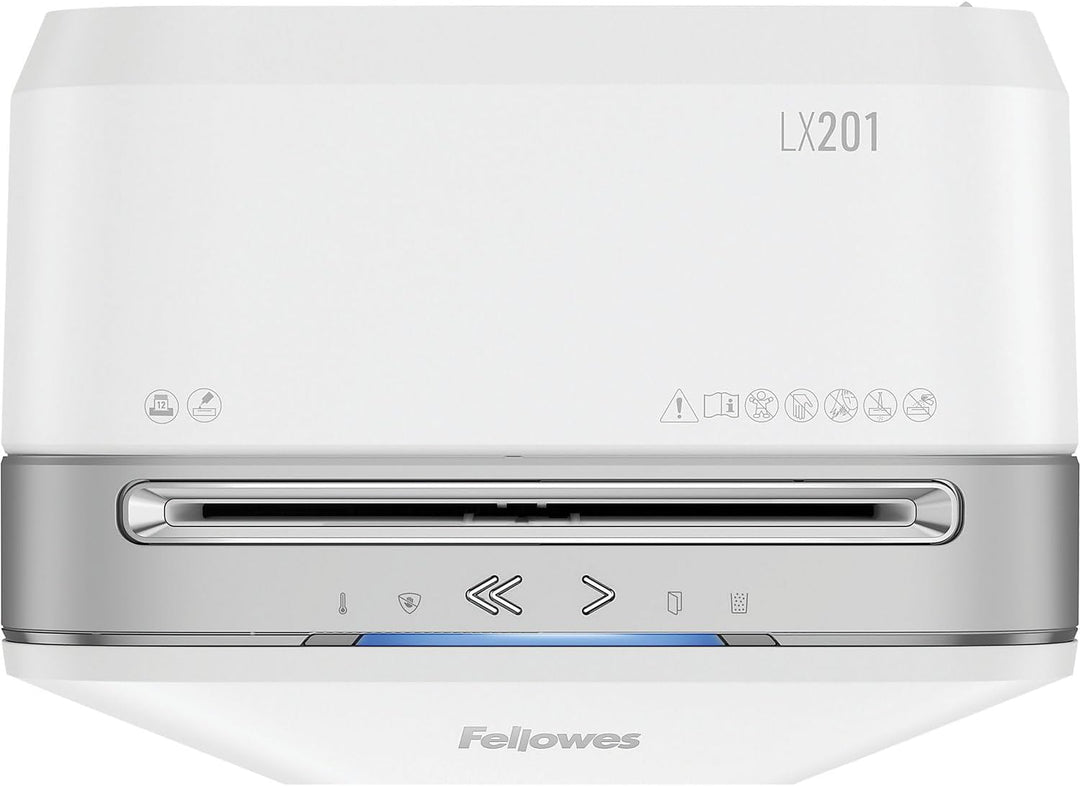 Fellowes Aktenvernichter 12 Blatt High Security (P5), Papierschredder für Büro, Powershred LX201, Mi