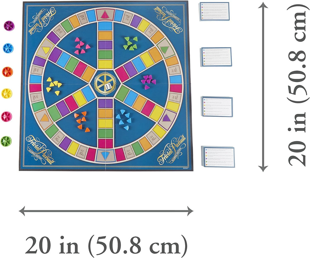 Hasbro Gaming, Trivial Pursuit (Spiel), ab 16 Jahren, 2 - 4 Spieler, C1940103 Single blau (Italienis