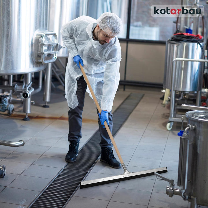 KOTARBAU® Gummiabzieher - Wasserschieber - 90 cm – Bodenabzieher - Schaumstoff-Wasserabzieher – für