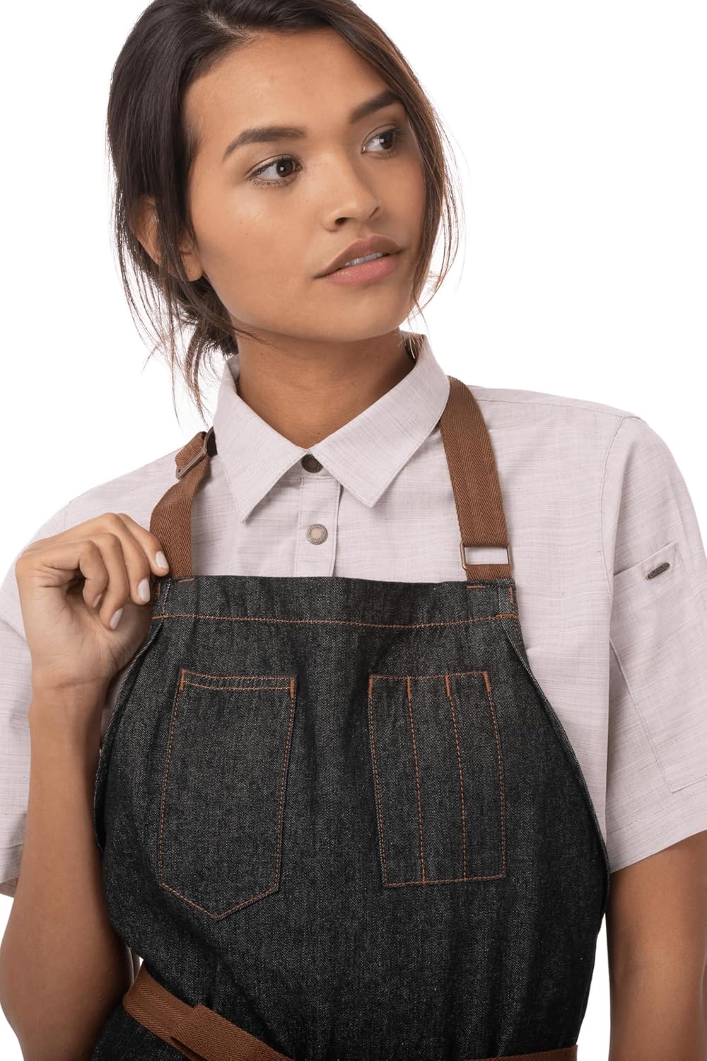 Chef Works Unisex Memphis Latzschürze, Schwarz, Einheitsgrösse Schwarz Memphis-Schürze, Schwarz Memp