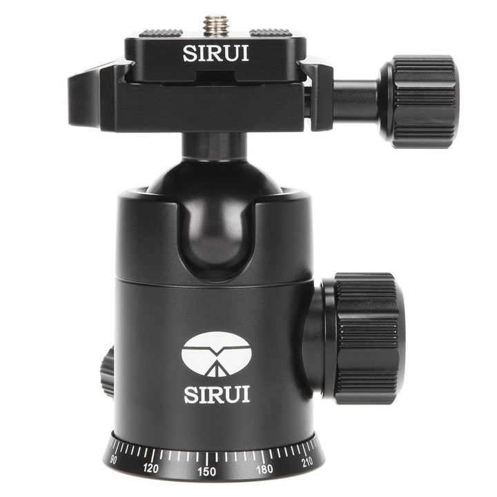 SIRUI E-20 Aluminium Kugelkopf (36 mm, max. Belastbarkeit 12 kg) inkl. TY-50E Wechselplatte schwarz,