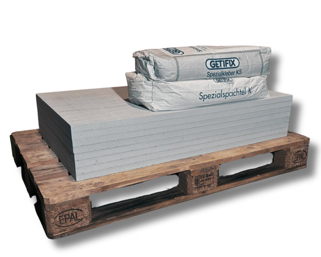 Klimaplatten-Set Grundiert 30 mm für 10 m² - Kalziumsilikatplatten - DIY - Feuchtigkeitsregulierung,