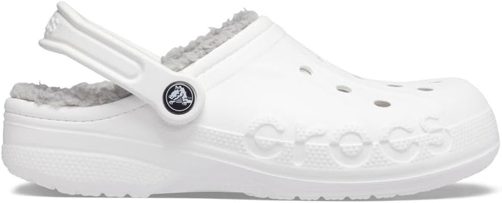 Crocs Unisex Baya Lined Clog 36 EU White Light Grey, 36 EU White Light Grey