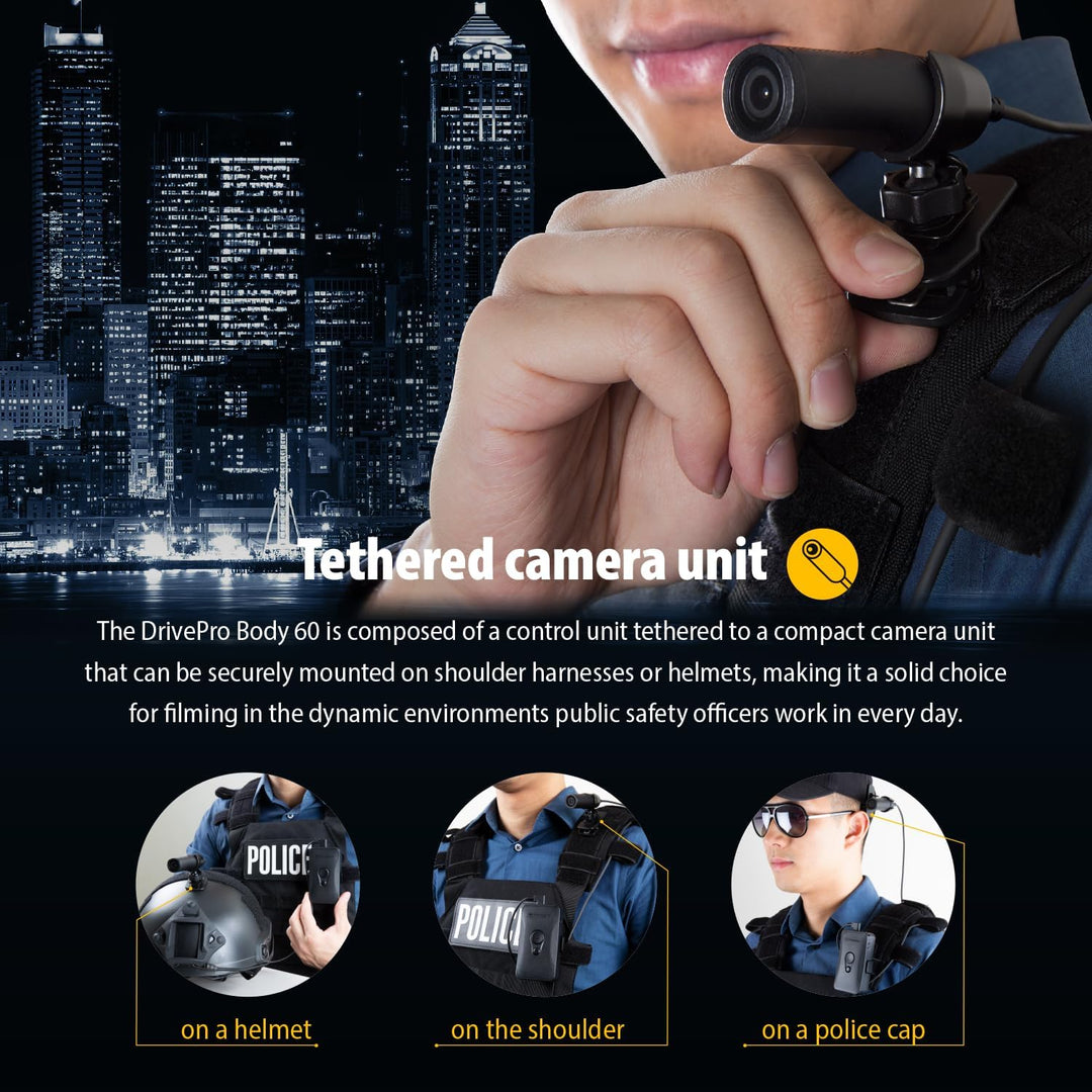 Transcend 64GB DrivePro Body 60 Action Split Bodycam, 10h Akkulaufzeit