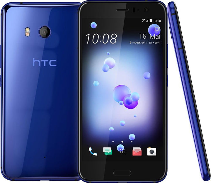 HTC U11 Smartphone (13,97cm (5,5 Zoll), 16 MP Frontkamera, 64GB Speicher, Android) Sapphire Blue, mi