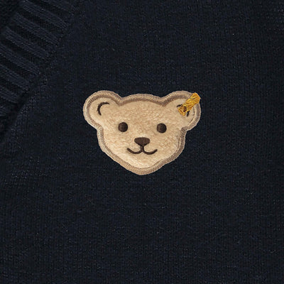 Steiff Jungen Strickjacke Fleece Jacket 110 Steiff Navy, 110 Steiff Navy
