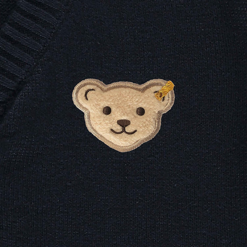 Steiff Jungen Strickjacke Fleece Jacket 110 Steiff Navy, 110 Steiff Navy