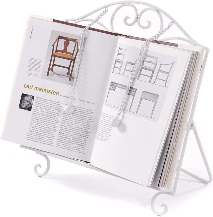DESIGN DELIGHTS KOCHBUCH STÄNDER Cucina | 32x30x14 cm (HxBxT), Schmiedeeisen | antiker Buchständer,
