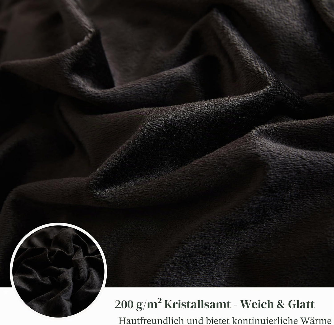 XeGe Luxus Kunstfell-Tigermuster-Decke, Weiche 127x152 cm Tigermuster Flauschige Decke, Schilfartige
