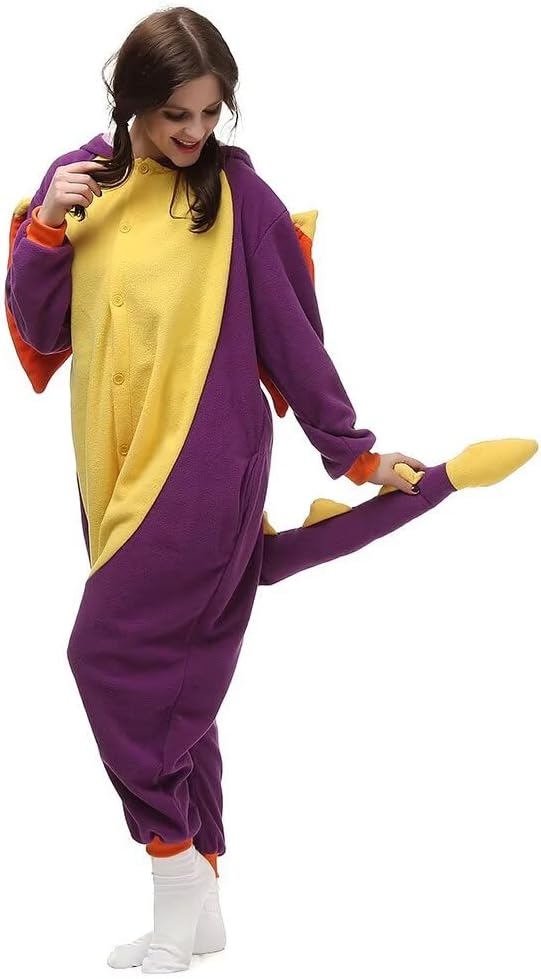 LBJR Unisex Tieroutfit Tierkostüme Schlafanzug Erwachsene Kigurumi Tier Sleepsuit Cosplay Kostüme Py