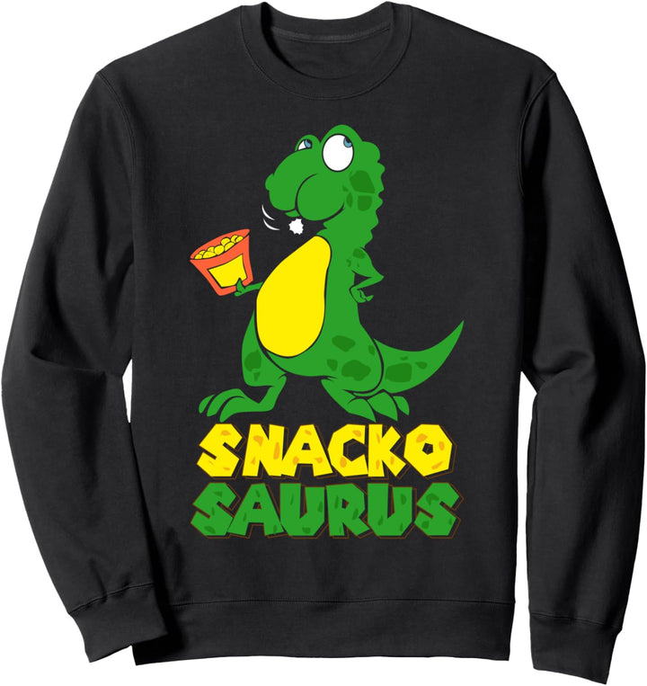 Snackosaurus Lustiges Dinosaurier Fast Food Sweatshirt