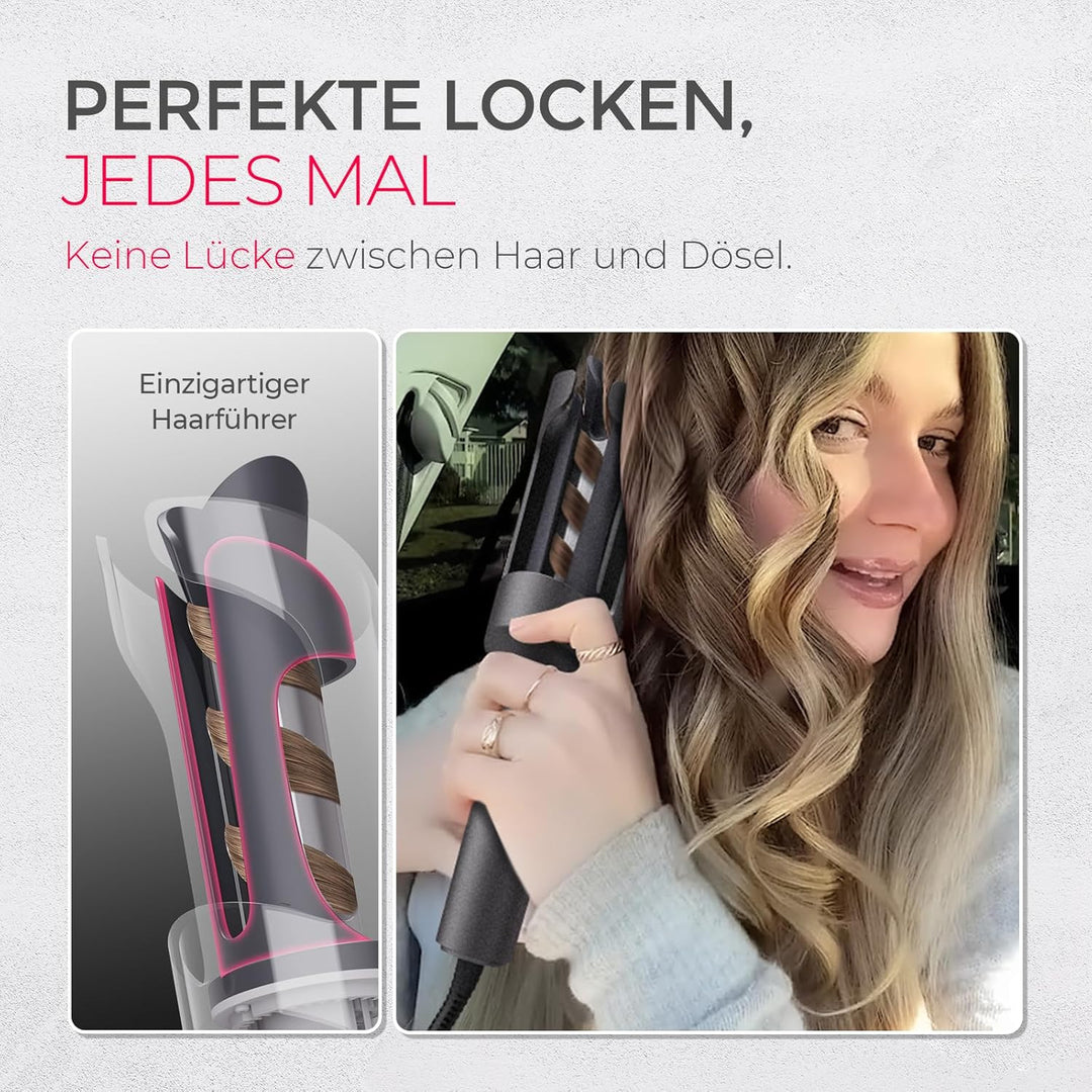 TYMO Lockenstab Automatisch Grosse Locken - TYMO CURLPRO Automatischer Rotierender Lockenstab 25mm f