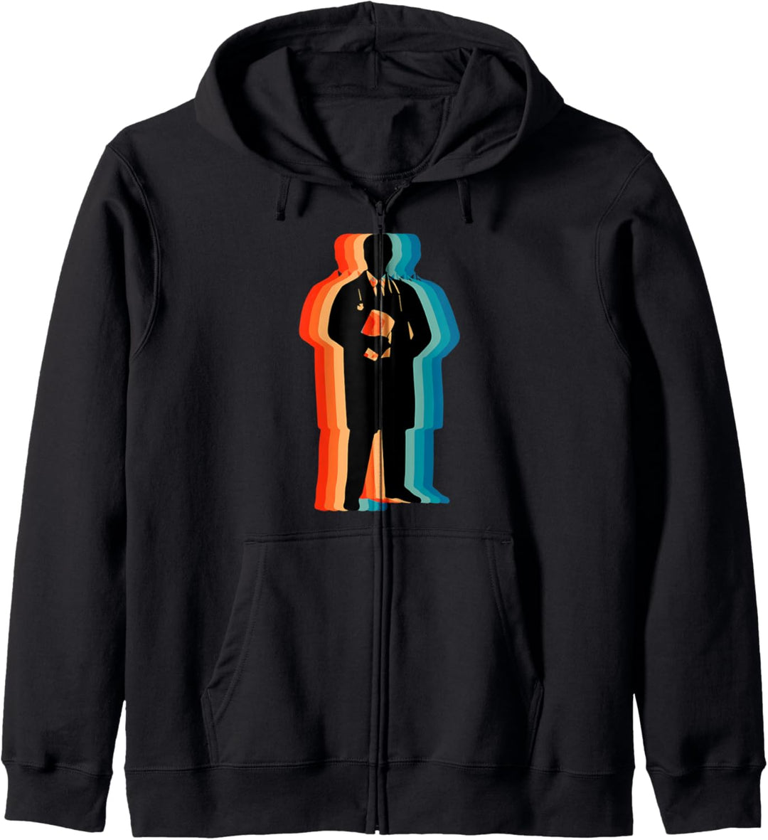 Stolzer Doktor Papa, Retro Vintage Doktor Papa Kapuzenjacke