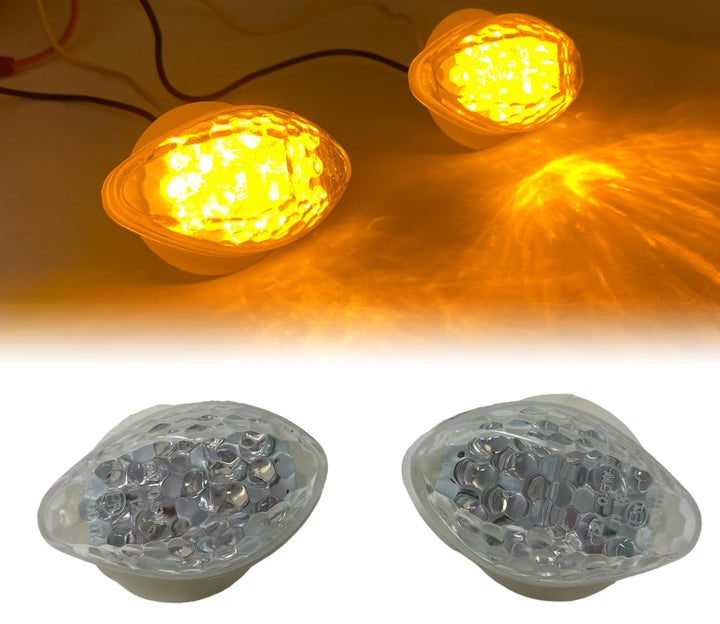 Alchemy Parts Verkleidung Einbau für E-Geprüft LED Bernstein Blinker für Motorrad