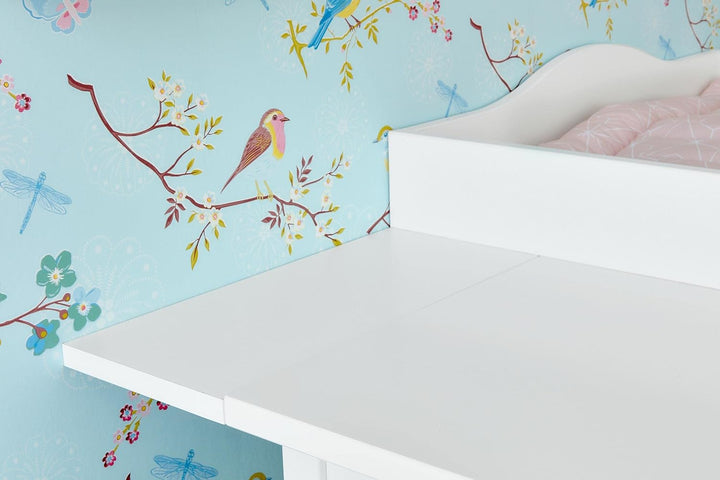 KraftKids Wickelaufsatz weiss, passend für breite IDANÄS Kommode bis 162 cm, mit breiter Blende