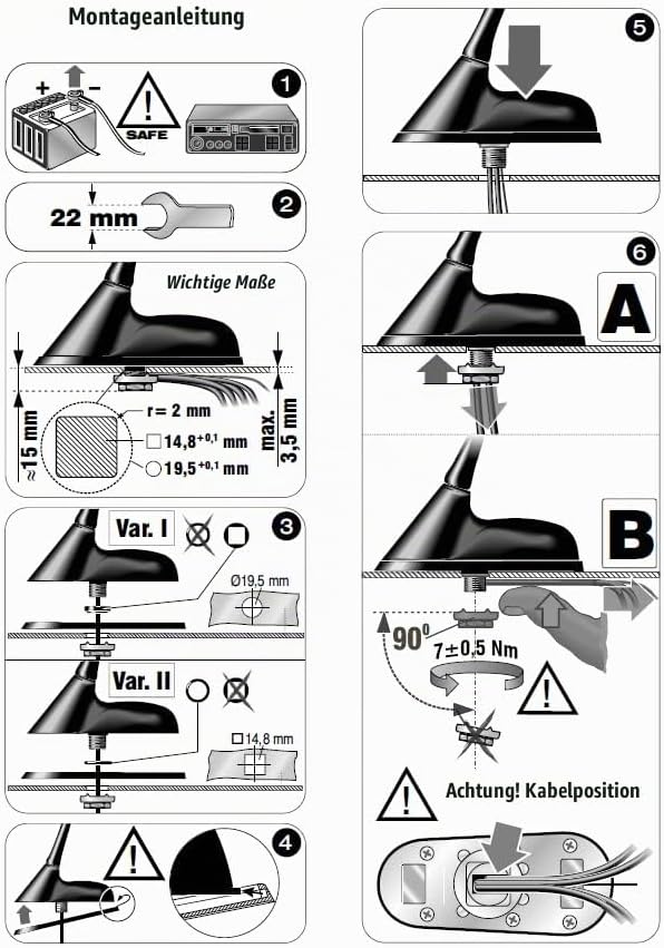 ATTB 3766.01 Dachantenne (AM/FM, DAB+, GSM, UMTS, GPS), Antennentechnik Bad Blankenburg, DAB Antenne