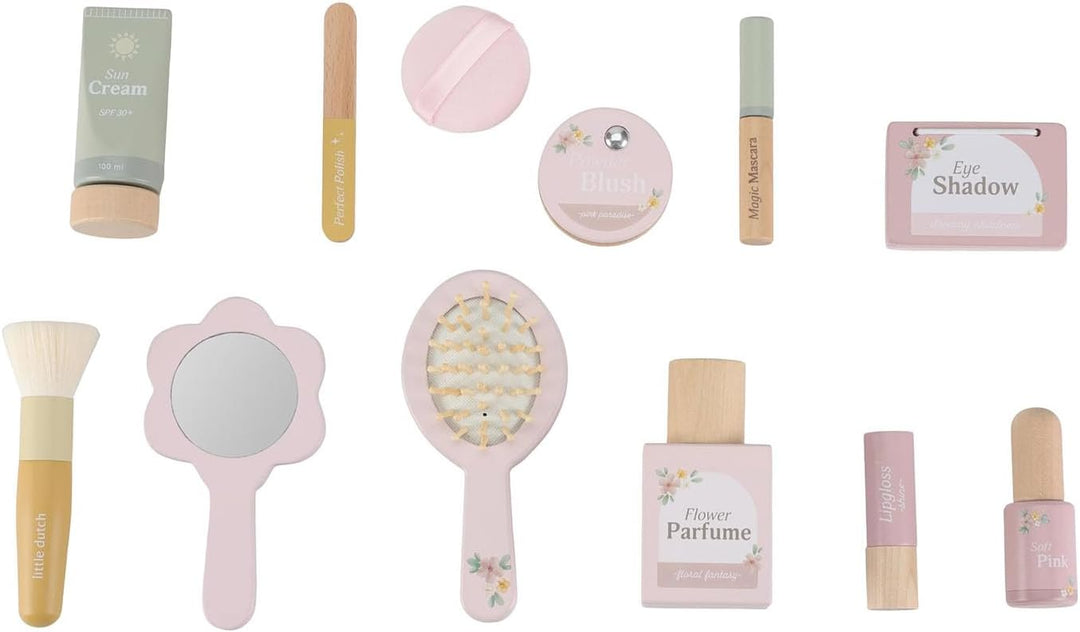 Little Dutch 2515 Holz Spielset Beautycase Schminkkoffer - rosa