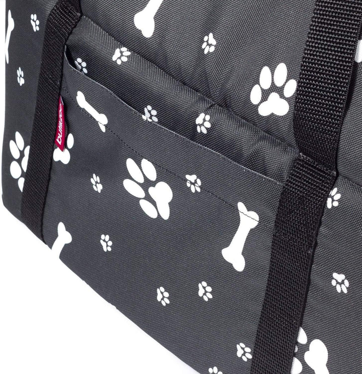 Hundetasche, Welpentasche - Schwarz, S bis 5 kg - Tragetasche für kleinen und mittleren Hund, Welpen