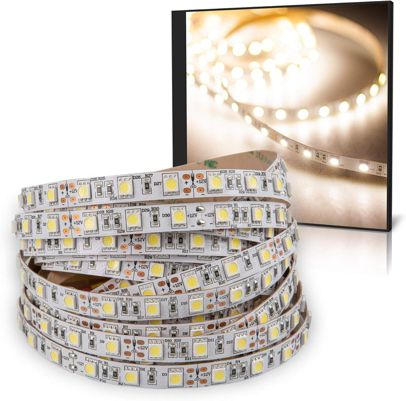 Mextronic LED Streifen LED Band LED Strip 5050 Neutralweiss (4000K) 72W 500CM 12V IP20