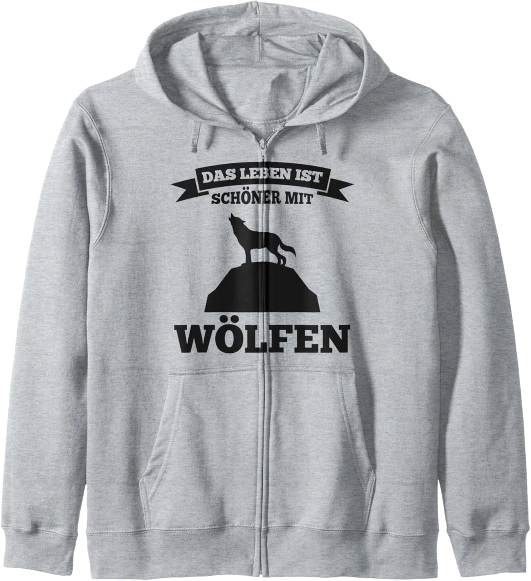 Wolf Waldtier Tier Kapuzenjacke