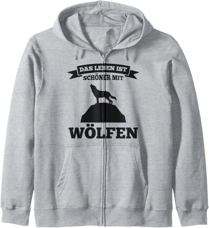 Wolf Waldtier Tier Kapuzenjacke