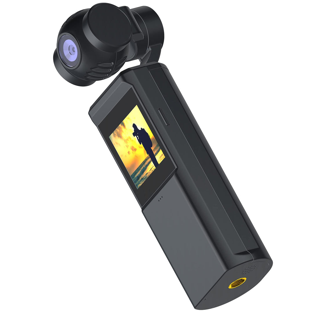 4K PNJ Pocket Kamera mit integrierter 3-Achsen-Stabilisierung und Touchscreen, kompatibel mit Androi