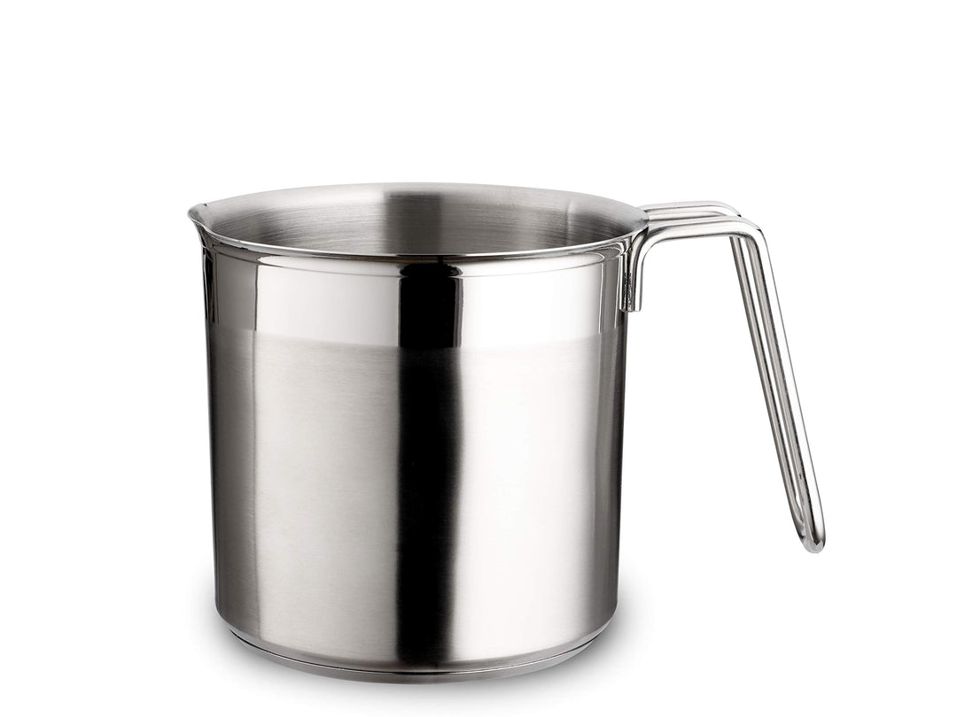Weis 18455 Milchtopf mit Sandwichboden 1000 ml, Edelstahl, Silber