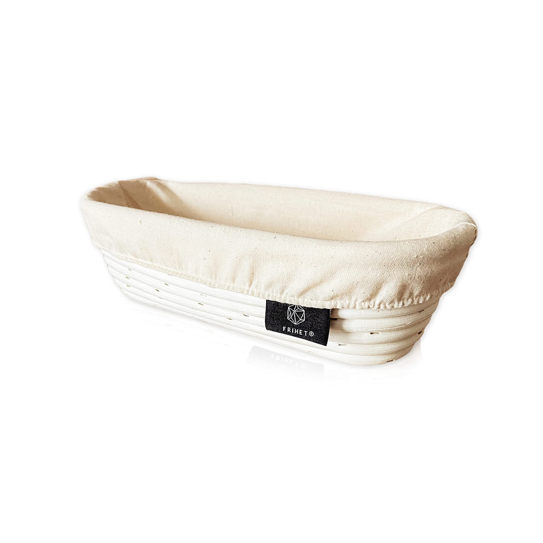 Gärkorb zum Brotbacken Brotbackform Gärkorb aus Rattan/Peddigrohr - oval 28cm (0.5kg Brotteig) oval