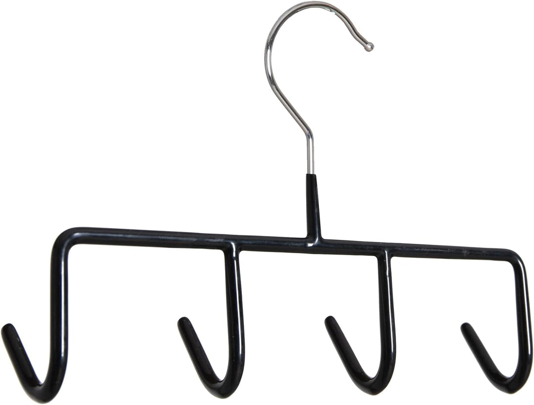 Dila GmbH Gürtelbügel schwarz 22 cm 4 Haken Krawattenhalter Gürtelhalter Tuchhalter Krawatten Schals