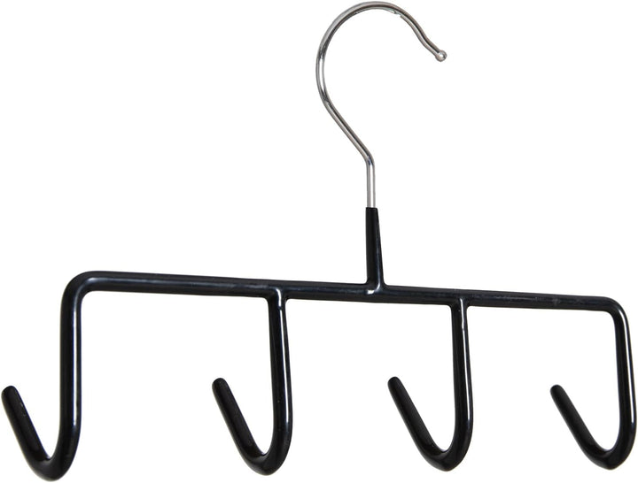 Dila GmbH Gürtelbügel schwarz 22 cm 4 Haken Krawattenhalter Gürtelhalter Tuchhalter Krawatten Schals