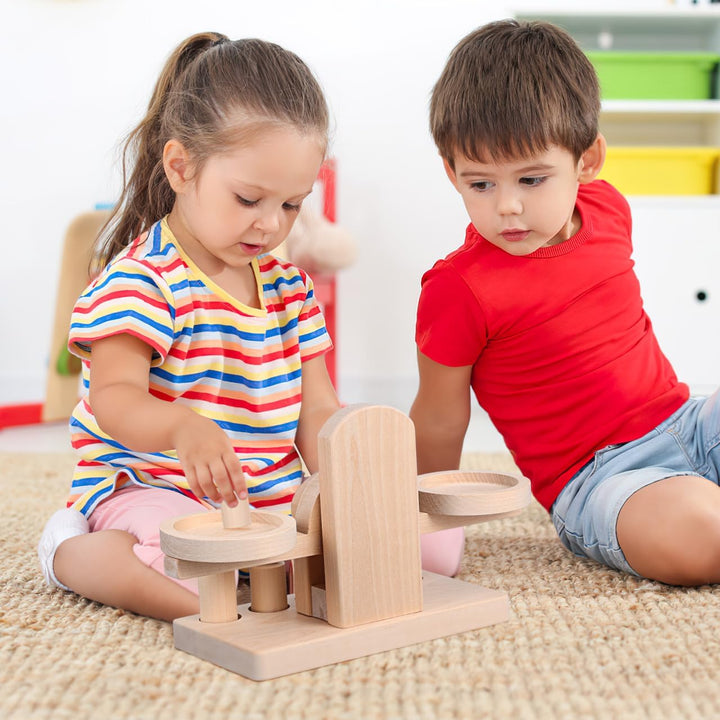 ibasenice Holzwaage Kinder Spielzeug, Montessori Lernspielzeug für Gleichgewicht & Gewicht, Pädagogi